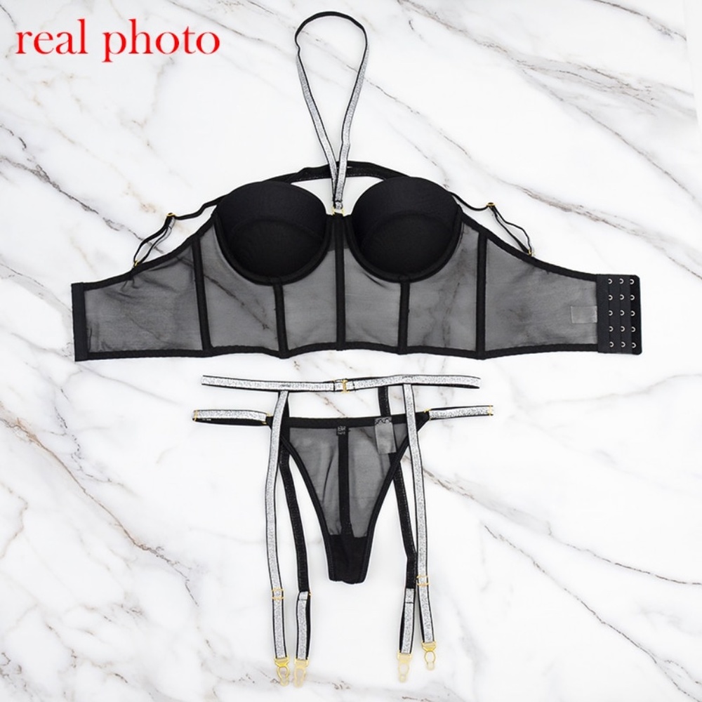 Women's Underwear Set Bra Thong - Picture 7 of 15